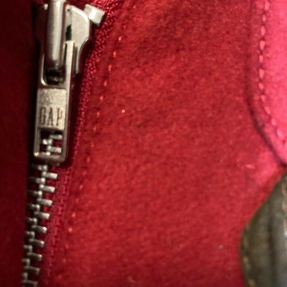 Gap Women’s Dark Red Wool Coat & Jacket with Toggle Buttons and Zipper Size : S - Picture 11 of 12